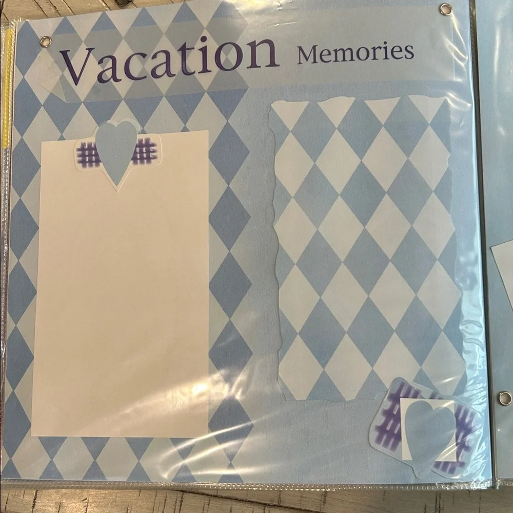 Pre Designed Memory Book Vacation Scrapbook 12 X 12 Just Insert Your Photos
